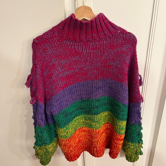 FARM Rio Multicolored Yarn Sweater - Picture 6 of 8